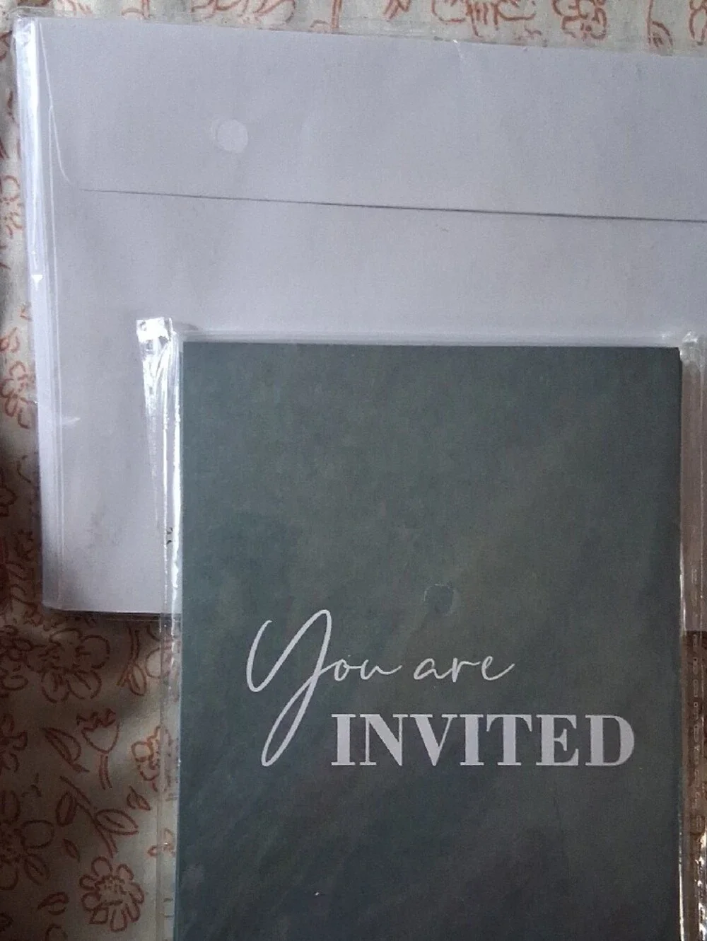 New! Gray & White Invitation Cards